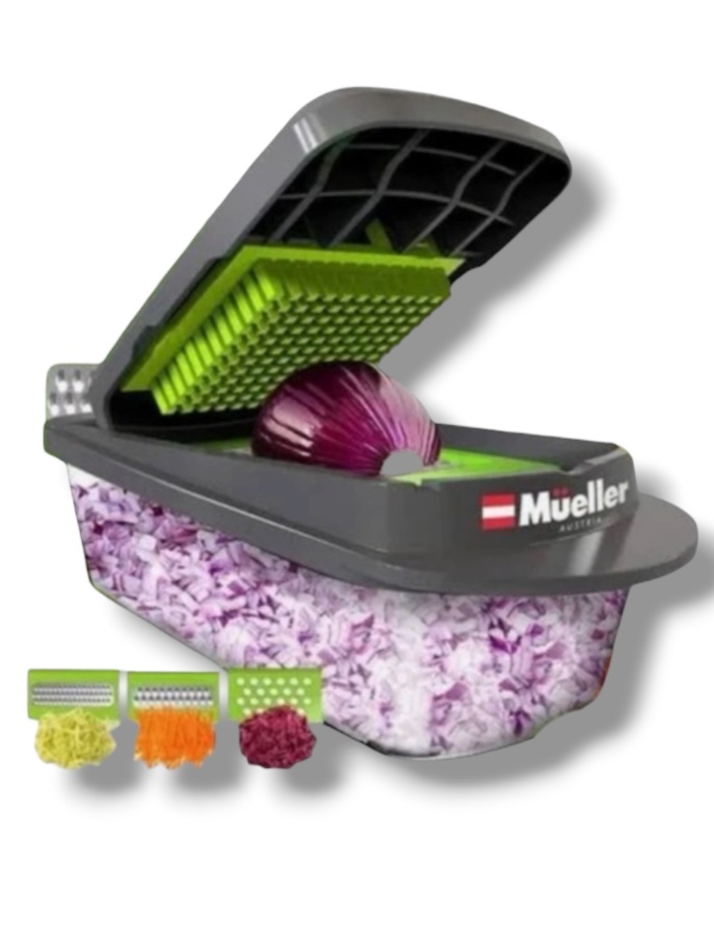Mueller Austria Pro-Series 8-Blade Stainless Steel Vegetable Chopper & Slicer
